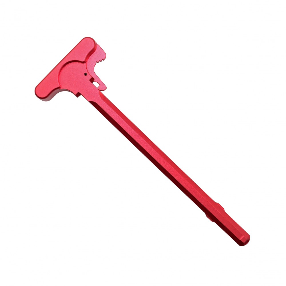 AR15 Red Anodized Bundle Stripped Upper Receiver Charging Handle